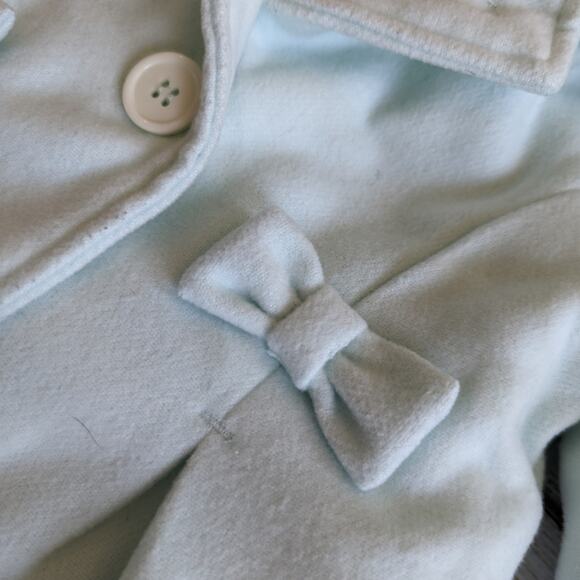 Little Me Pastel Mint Green Peacoat sz 12 M - Picture 5 of 5